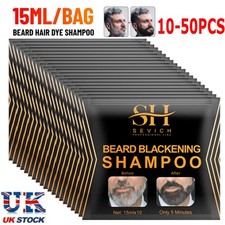 50X Sevich Men`s Beard Mustache Dye Tint Blackening Colour Shampoo Beard shampoo