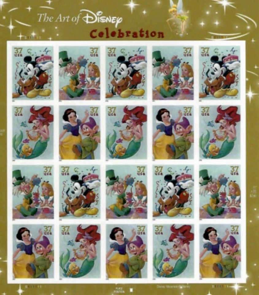 Estampillas postales de Estados Unidos $200+ por debajo del valor nominal hasta 2024 50 % Looney Tune, Disney, Bob Esponja Foto 4 de 4