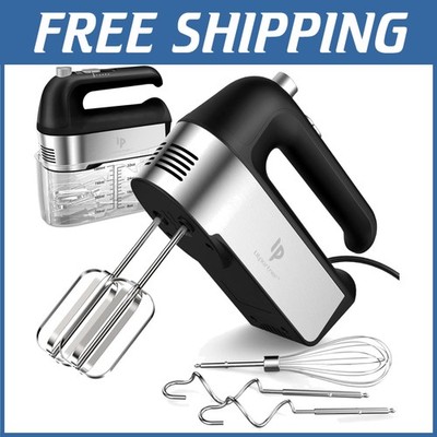 5-Speed Hand Mixer + Stainless Steel Accessories