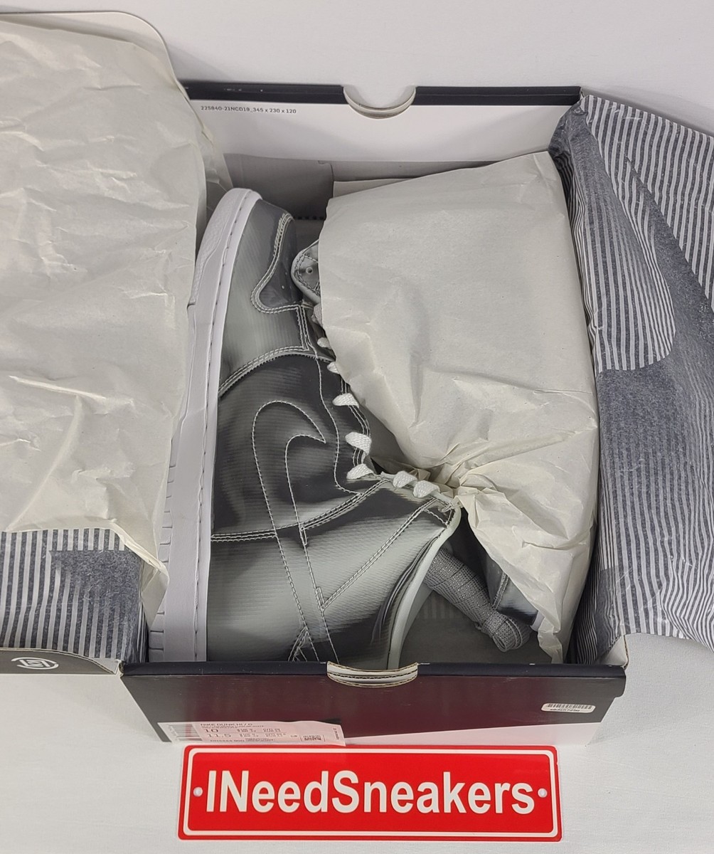 Nike Dunk High x Clot Flux Silver Holo | Mens US Sz 10