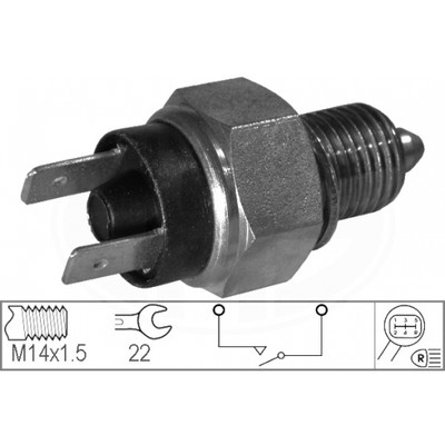 FACET 7.6077 Interruttore Luce Di Retromarcia – Ricambio Per Mercedes-Benz (W124, W201, R129, W463) - 2