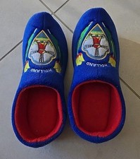 Holland clogs slippers blue embroidered women sz.10-11 house plush shoes