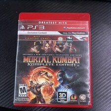 WB Games Mortal Kombat Komplete Edition PS3 Greatest Hits M Fighting