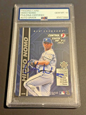 HIDEO NOMO signed auto autographed 2000 MLB Showdown PSA Gem Mint Auto 10