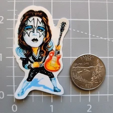 Ace Frehley RIP ~ 2” Vinyl Sticker ~ Space Ace ~ Gibson 70's Rock Kiss Army 