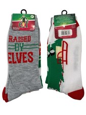 Elf The Movie Christmas Socks - 2 PAIRS     Fast Shipping 