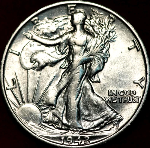 1942-S AU 90% SILVER WALKING LIBERTY HALF DOLLAR ~ SILVER NOW AT RECORD HIGHS