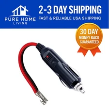 Durable 12V Cigarette Lighter Male Plug – 15A Power Connector for Easy Charging