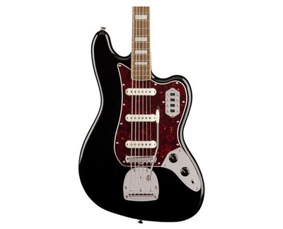 Open Box Squier Classic Vibe Bass VI - Black w/ Laurel Fingerboard