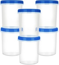 Heavy Duty Airtight Plastic Containers with Twist Top Lids, Stackable Fr
