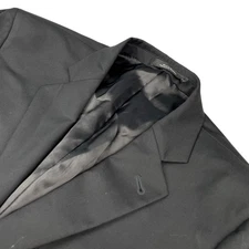 Nordstrom Men's Tech Smart Trim Fit Wool Stretch 2-Button Blazer Black • 42R