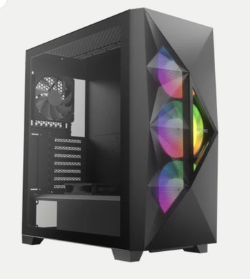 Antec DF800 Flux Dark League Mid-Tower Tempered Glass ATX Gaming Case W/ 5 Fans