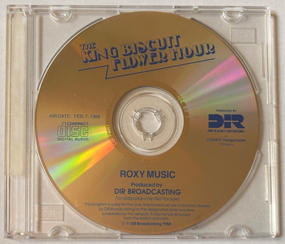 Roxy Music - King Biscuit Flower Hour, DIR Radio Broadcast Program, 2/7/88 - CD