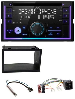 JVC MP3 USB 2DIN DAB Bluetooth CD Autoradio für Seat Ibiza (2002-2008)