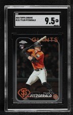 2024 Topps Chrome Tyler Fitzgerald #131 SGC 9.5 Mint+ 14dq