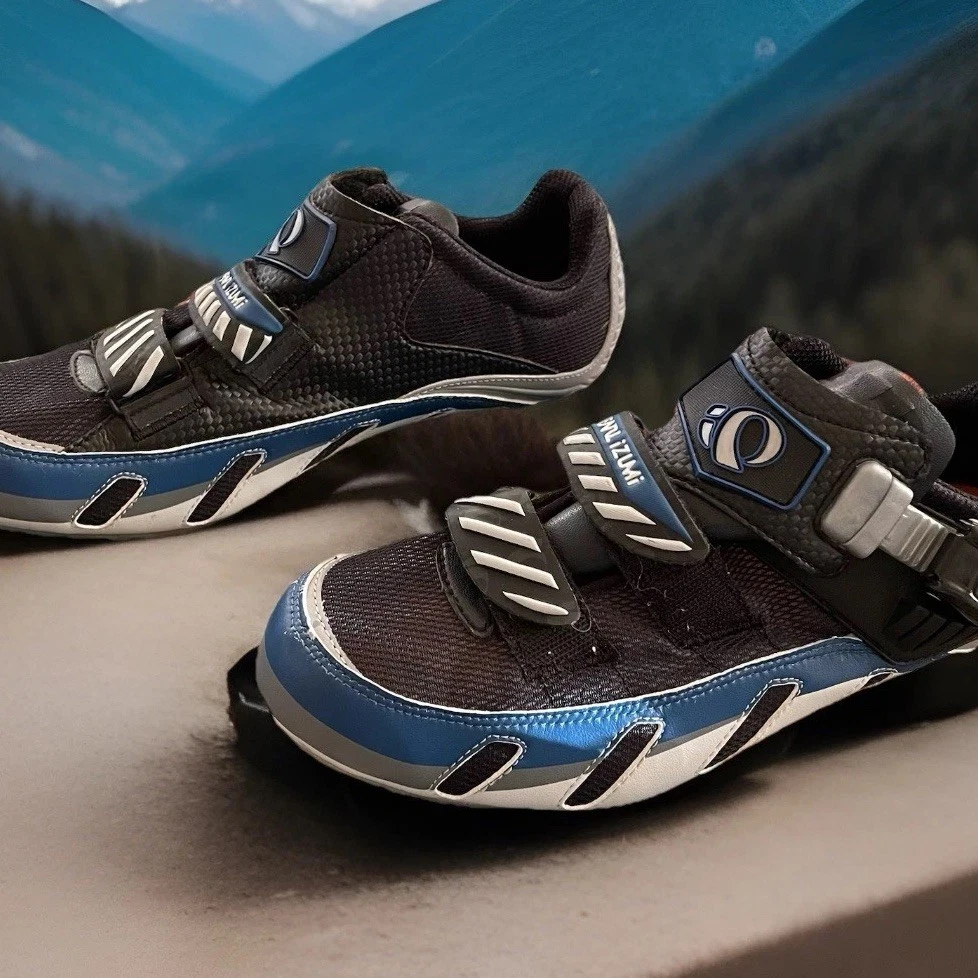 Pearl Izumi X-Alp Flow Flats, Chaussures De VTT Homme, Bleu, Taille 11 US / 45 EU, Lacet, Confortables Pour L'Extérieur