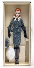 Black & White Tweed Suit Fashion Model Silkst...