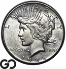 1928-S Peace Dollar, Choice AU++ Semi-Better Date