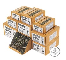TURBOGOLD PZ DOUBLE COUNTERSUNK WOODSCREWS TRADE 1400 PACK