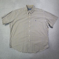 Polo Ralph Lauren Shirt Mens XL Multicolor Plaid Blake Button Down Pony