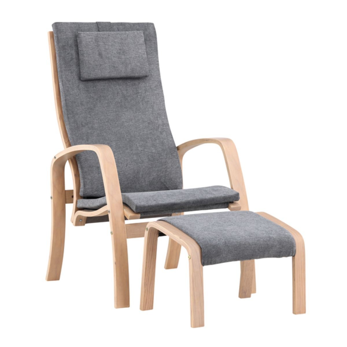 Fauteuil avec repose-pieds Groto 104cm pour soulager le dos après le travail