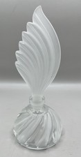 Vintage Glass Art Deco Frosted Perfume Bottle...