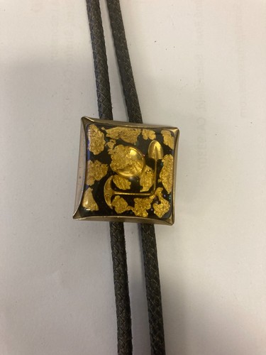 Vintage Gold Panning Gold Miner’s Bolo Tie 30”