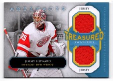 2013-14 Upper Deck Artifacts Treasured Swatches Blue (A) Jimmy Howard Jersey
