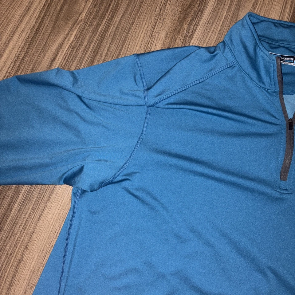 Pullover Roundtree & Yorke 1/4 Cremallera Para Hombres XLT Alto Rendimiento Golf Cuello Simulado Foto 3 de 4