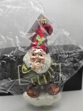 Christopher Radko Glass Ornament Elf Secrets 1998 NOS  In Box With Tag Sealed