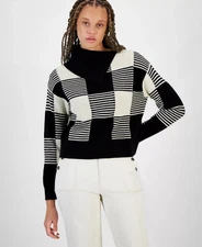 Nautica Jeans Women's Top Sweater Sz L Buffalo-Check