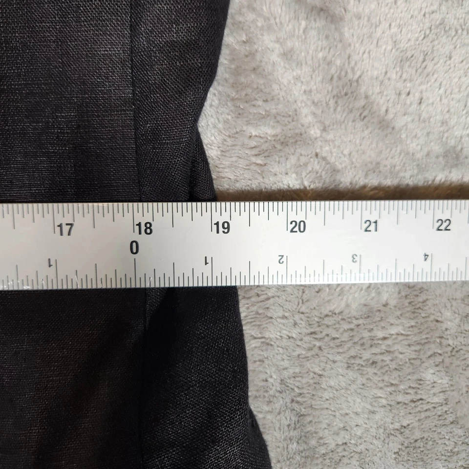 Chaqueta Abrigo Deportivo Adolfo Blazer Hombre Talla 40R Lino Negro Foto 3 de 4