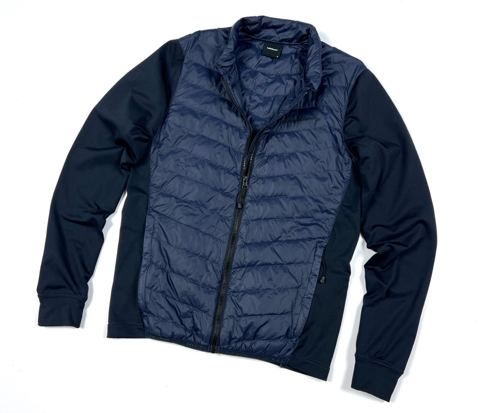 Chaqueta para hombre Peak Performance azul plumón Pertex Microlight exterior cremallera talla M