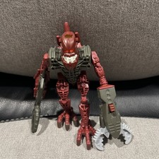 McDonalds Happy Meal Lego Bionicle 2006 Hakann Red Brown Alien Plastic Figure