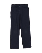 IZOD Boys Regular Straight Chino Trousers 13-14 Years W28 L27 Navy Blue CW44