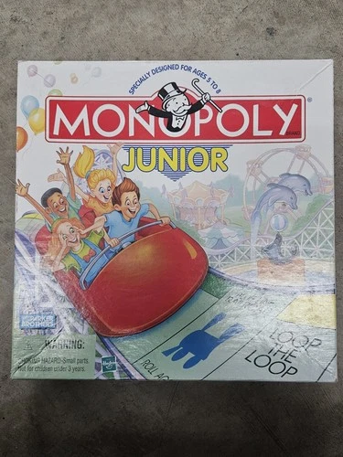 Vintage Monopoly Junior Board Game Parker Brothers 1999 Complete VGC Gift