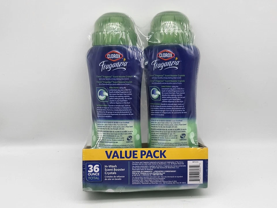 Clorox Fraganzia Madera de Cedro Salvia En Lavado Aroma Booster Cristales Paquete Valor 36 OZ Foto 2 de 3