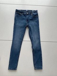 Jack & Jones Größe 164 Jeans Schmal Mädchen blau Modell Skinny Liam