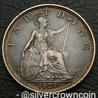 1927 George V Farthing — photo from another recent sale