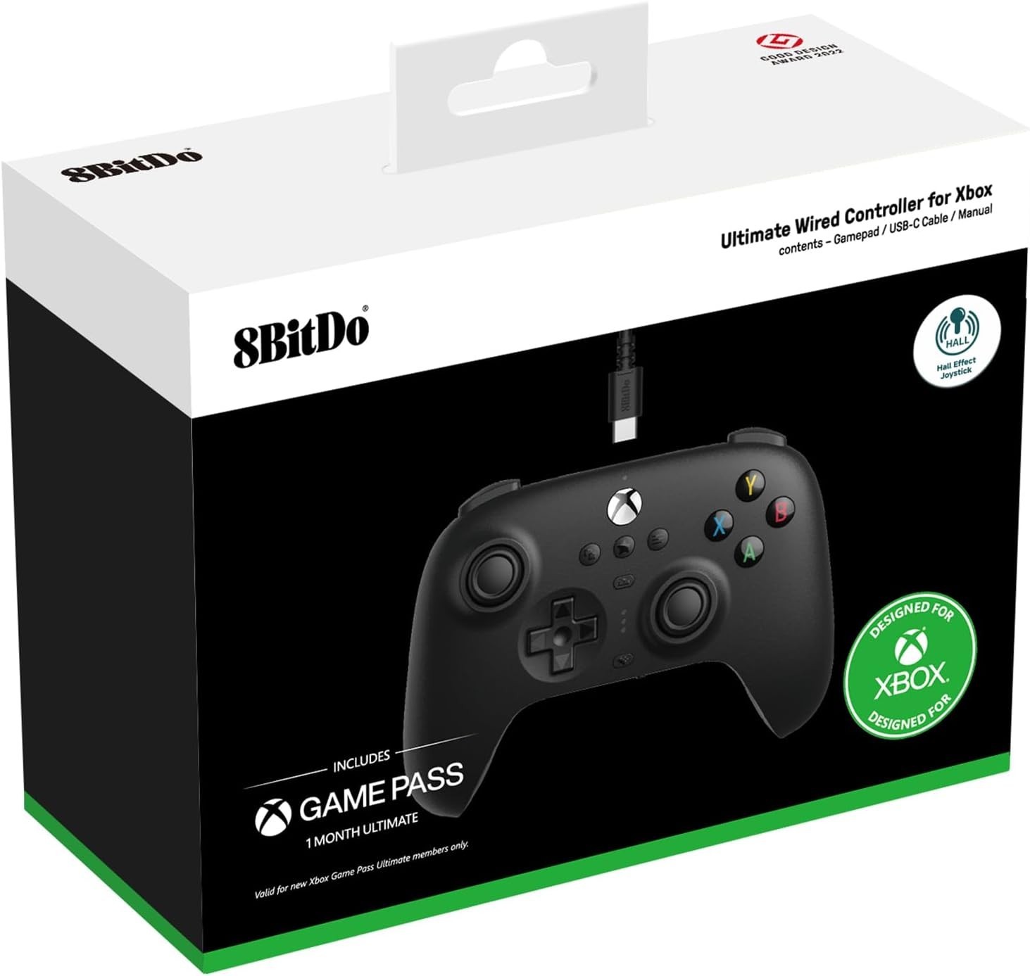 8BitDo Ultimate Black Wired Controller For Xbox One & Xbox Series X