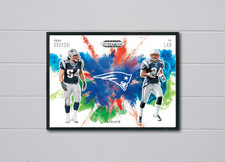 Prizm Tedy Bruschi/Ty Law 2026 Color Blast 12x17 Poster New England Patriots