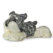 Aurora World Plush - Mini Flopsie - STEIN the Schnauzer Dog 8 inch - New