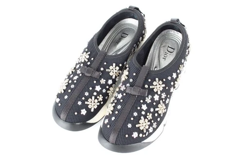 Baskets Dior Flower Fusion maille perlée 37(240) 96181602