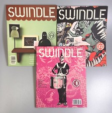 SWINDLE MAGAZINE Lot of 3 Issues 4 7 12 Shepard Fairey music Detroit Hardcore ++