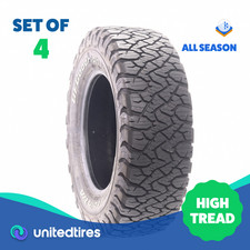 Set Of 4 Used Lt 27570r18 Bfgoodrich All-terrain Ta Ko3 125122s - 1532 Set Of 4 Used Lt 27570r18 Bfgoodrich All-terrain Ta Ko3 125122s - 1532