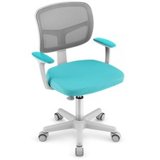 Adjustable Height Children Study Chair Kids Desk Chair w/Universal Casters Green