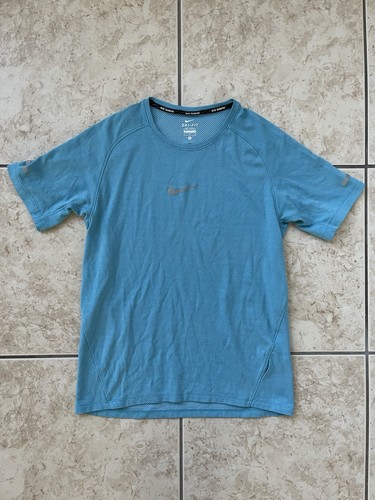 Nike Running Para Hombre Camiseta Manga Corta Azul Mediana Dri Fit Deportes Entrenamiento Camiseta - Imagen 2 de 20