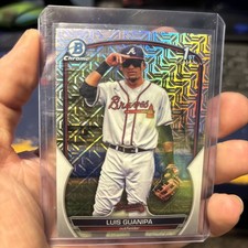 2023 Bowman Chrome Luis Guanipa Mojo Refractor 1st Prospect #BCP-200 Braves
