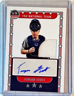 Teagan Scott 2024 Panini USA Stars & Stripes Jersey Auto #NTS-TS 6/199