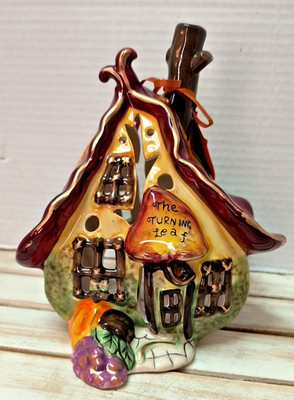 NEW BLUE SKY AUTUMN CANDLE HOUSE/ HEATHER  GOLDMINC  ''The Turning Leaf''  NWT